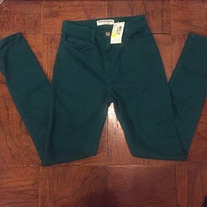 Green American Apparel High waisted jeans